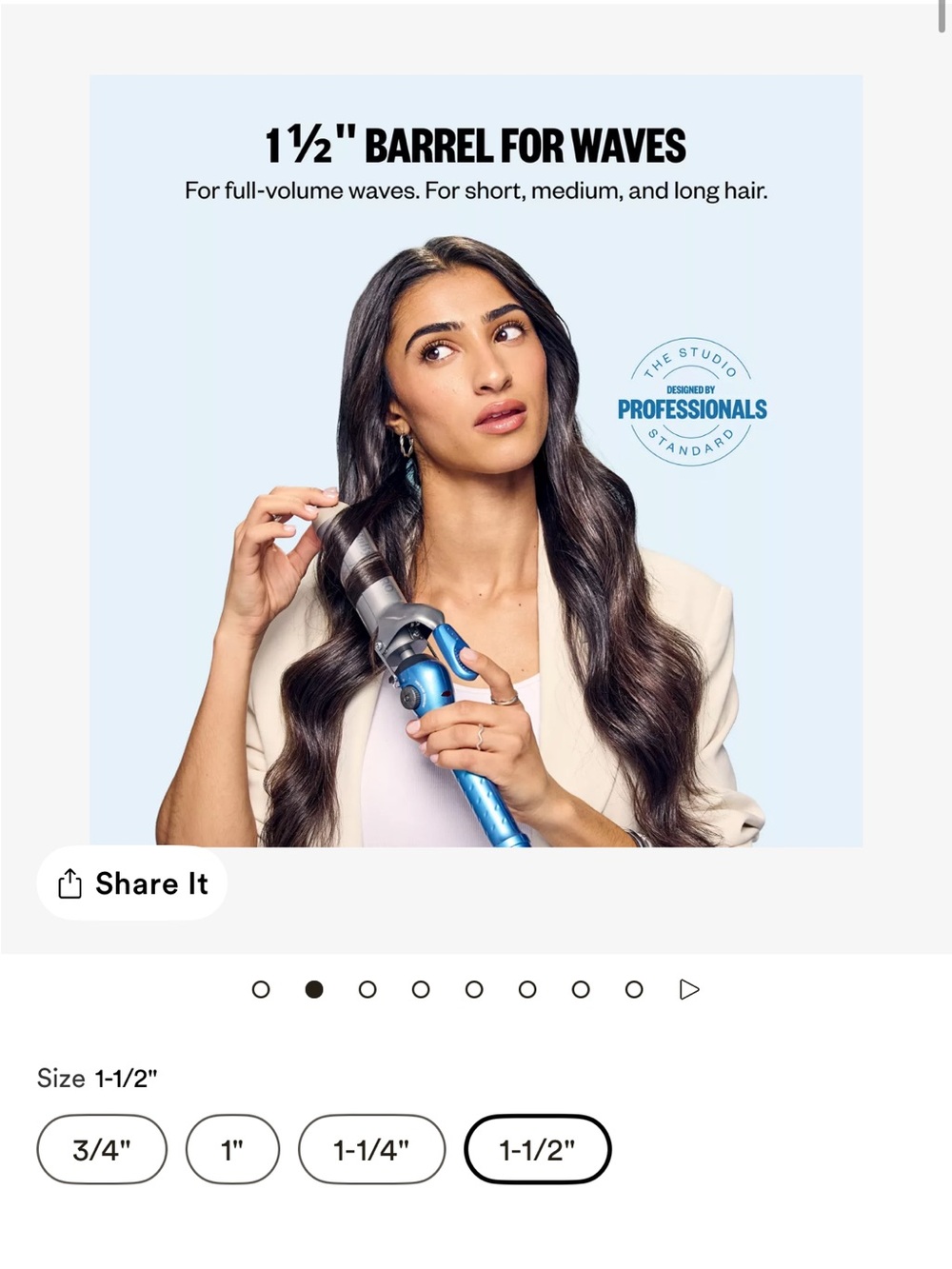 Babybliss 1 1/2 Curling Iron with Clamp